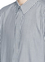 Detail View -Click To Enlarge Hopsack patch stripe shirt