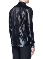 Back View -Click To Enlarge Silk blend lamé shirt