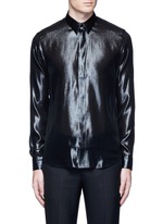 Main View -Click To Enlarge Silk blend lamé shirt