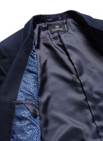 Click To Enlarge Notch lapel cotton-linen blazer