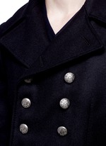 Detail View -Click To Enlarge Double breasted peacoat