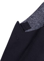 Detail View -Click To Enlarge Slim fit bee embroidery wool tuxedo blazer
