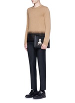 Figure View -Click To Enlarge Slim fit wool pants