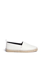 Main View -Click To Enlarge x John Allen engraved anagram leather espadrilles