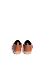 Back View -Click To Enlarge x John Allen engraved anagram leather espadrilles