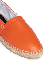 Detail View -Click To Enlarge Lambskin leather espadrilles