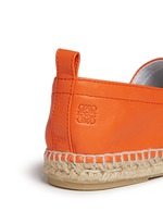 Detail View -Click To Enlarge Lambskin leather espadrilles