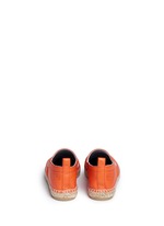 Back View -Click To Enlarge Lambskin leather espadrilles