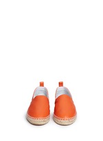 Front View -Click To Enlarge Lambskin leather espadrilles