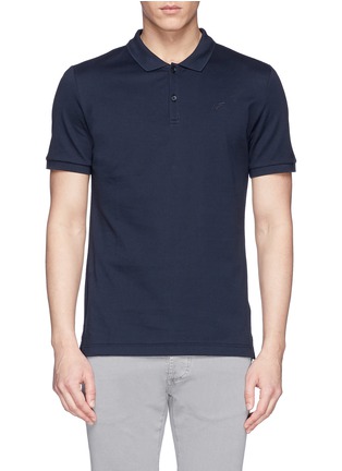 首图 - 点击放大 首图 - 点击放大 - FAÇONNABLE - Logo embroidery cotton piqué polo shirt