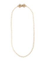 Main View -Click To Enlarge Filigree floral clasp Baroque pearl necklace