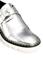 Detail View -Click To Enlarge 'Odette' mirror eco leather monk strap shoes