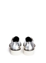 Back View -Click To Enlarge 'Odette' mirror eco leather monk strap shoes
