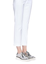 Figure View -Click To Enlarge 'Odette' mirror eco leather monk strap shoes