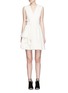Main View - Click To Enlarge Main View - Click To Enlarge - Alexander McQueen - Pleat waist V-neck flare dress