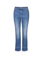 Main View -Click To Enlarge Vintage wash cropped flare jeans