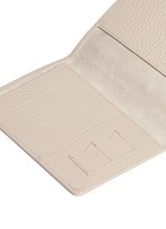 Detail View -Click To Enlarge Pebble grain leather passport holder