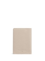 Back View -Click To Enlarge Pebble grain leather passport holder
