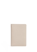 Main View -Click To Enlarge Pebble grain leather passport holder