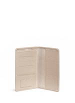 Click To Enlarge Pebble grain leather passport holder