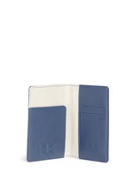 Figure View -Click To Enlarge Fine grain leather passport holder