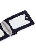 Detail View -Click To Enlarge Double window leather luggage tag