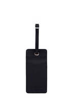 Main View -Click To Enlarge Double window leather luggage tag