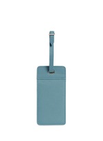 Figure View -Click To Enlarge Double window leather luggage tag