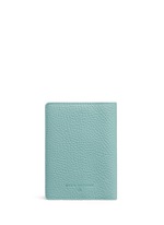 Back View -Click To Enlarge Pebble grain leather passport holder