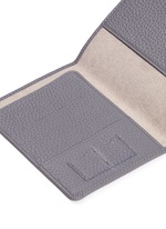 Detail View -Click To Enlarge Pebble grain leather passport holder