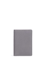 Main View -Click To Enlarge Pebble grain leather passport holder