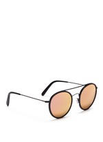 Figure View -Click To Enlarge 'Vanni' metal round mirror sunglasses
