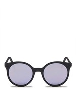 Main View -Click To Enlarge 'Stardust' flat mirror lens acetate round sunglasses