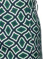 Detail View -Click To Enlarge Retro wave print cotton suiting pants