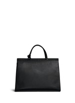 Back View -Click To Enlarge 'GG Marmont' tiger head pebbled leather satchel