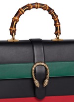 Detail View -Click To Enlarge 'Dionysus' small bamboo handle floral print leather bag