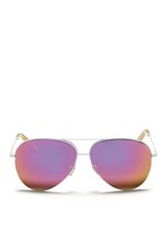 Main View -Click To Enlarge 'Classic Victoria' mirror aviator sunglasses