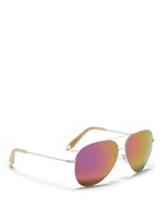 Figure View -Click To Enlarge 'Classic Victoria' mirror aviator sunglasses