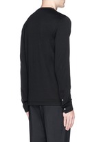 Back View -Click To Enlarge Logo patch cotton T-shirt