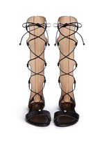Front View -Click To Enlarge 'Sofia' leather gladiator sandals