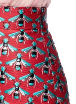 Detail View -Click To Enlarge Metallic bee jacquard A-line skirt