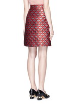 Back View -Click To Enlarge Metallic bee jacquard A-line skirt