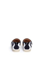 Back View -Click To Enlarge Chevron coated canvas espadrille slip-ons
