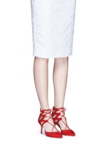 Figure View -Click To Enlarge 'Belgravia' caged suede pumps