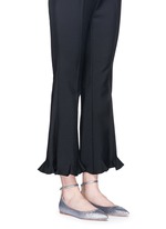 Figure View -Click To Enlarge 'Gia' glitter skimmer flats