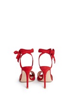 Back View -Click To Enlarge 'Josie' ankle strap suede sandals