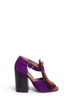 Main View -Click To Enlarge Leather fringe suede sandals
