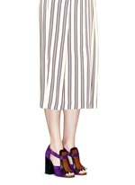 Figure View -Click To Enlarge Leather fringe suede sandals