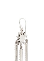 Detail View -Click To Enlarge 'Nova' glass crystal pavé drop earrings