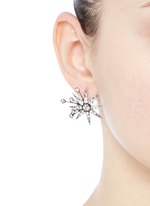 Figure View -Click To Enlarge 'Nova' glass crystal pavé star stud earrings